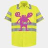 Men's High Visibility Safety Short Sleeve Work Shirt Thumbnail