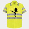Men's High Visibility Safety Short Sleeve Work Shirt Thumbnail