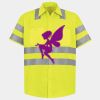 Men's High Visibility Safety Short Sleeve Work Shirt Thumbnail
