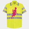 Men's High Visibility Safety Short Sleeve Work Shirt Thumbnail