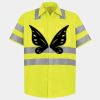 Men's High Visibility Safety Short Sleeve Work Shirt Thumbnail