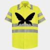 Men's High Visibility Safety Short Sleeve Work Shirt Thumbnail