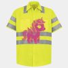 Men's High Visibility Safety Short Sleeve Work Shirt Thumbnail