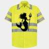 Men's High Visibility Safety Short Sleeve Work Shirt Thumbnail
