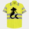 Men's High Visibility Safety Short Sleeve Work Shirt Thumbnail