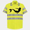Men's High Visibility Safety Short Sleeve Work Shirt Thumbnail