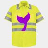 Men's High Visibility Safety Short Sleeve Work Shirt Thumbnail