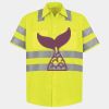 Men's High Visibility Safety Short Sleeve Work Shirt Thumbnail