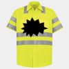 Men's High Visibility Safety Short Sleeve Work Shirt Thumbnail