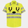 Men's High Visibility Safety Short Sleeve Work Shirt Thumbnail