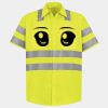 Men's High Visibility Safety Short Sleeve Work Shirt Thumbnail