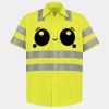 Men's High Visibility Safety Short Sleeve Work Shirt Thumbnail