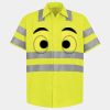 Men's High Visibility Safety Short Sleeve Work Shirt Thumbnail