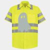 Men's High Visibility Safety Short Sleeve Work Shirt Thumbnail