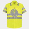 Men's High Visibility Safety Short Sleeve Work Shirt Thumbnail