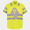 Men's High Visibility Safety Short Sleeve Work Shirt Thumbnail