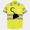 Men's High Visibility Safety Short Sleeve Work Shirt Thumbnail