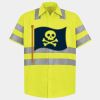 Men's High Visibility Safety Short Sleeve Work Shirt Thumbnail