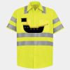 Men's High Visibility Safety Short Sleeve Work Shirt Thumbnail
