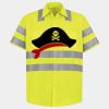 Men's High Visibility Safety Short Sleeve Work Shirt Thumbnail