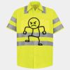 Men's High Visibility Safety Short Sleeve Work Shirt Thumbnail