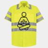 Men's High Visibility Safety Short Sleeve Work Shirt Thumbnail