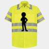 Men's High Visibility Safety Short Sleeve Work Shirt Thumbnail