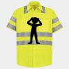 Men's High Visibility Safety Short Sleeve Work Shirt Thumbnail