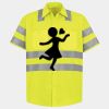 Men's High Visibility Safety Short Sleeve Work Shirt Thumbnail