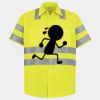 Men's High Visibility Safety Short Sleeve Work Shirt Thumbnail
