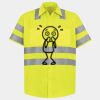 Men's High Visibility Safety Short Sleeve Work Shirt Thumbnail