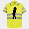 Men's High Visibility Safety Short Sleeve Work Shirt Thumbnail