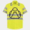 Men's High Visibility Safety Short Sleeve Work Shirt Thumbnail