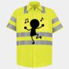 Men's High Visibility Safety Short Sleeve Work Shirt Thumbnail