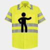 Men's High Visibility Safety Short Sleeve Work Shirt Thumbnail