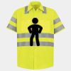 Men's High Visibility Safety Short Sleeve Work Shirt Thumbnail
