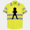Men's High Visibility Safety Short Sleeve Work Shirt Thumbnail