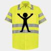 Men's High Visibility Safety Short Sleeve Work Shirt Thumbnail