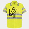 Men's High Visibility Safety Short Sleeve Work Shirt Thumbnail
