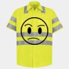 Men's High Visibility Safety Short Sleeve Work Shirt Thumbnail