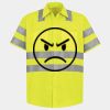 Men's High Visibility Safety Short Sleeve Work Shirt Thumbnail