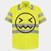 Men's High Visibility Safety Short Sleeve Work Shirt Thumbnail