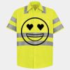Men's High Visibility Safety Short Sleeve Work Shirt Thumbnail