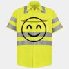 Men's High Visibility Safety Short Sleeve Work Shirt Thumbnail