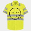 Men's High Visibility Safety Short Sleeve Work Shirt Thumbnail