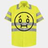 Men's High Visibility Safety Short Sleeve Work Shirt Thumbnail