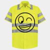 Men's High Visibility Safety Short Sleeve Work Shirt Thumbnail