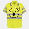 Men's High Visibility Safety Short Sleeve Work Shirt Thumbnail