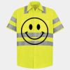 Men's High Visibility Safety Short Sleeve Work Shirt Thumbnail
