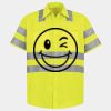 Men's High Visibility Safety Short Sleeve Work Shirt Thumbnail